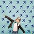 Melissalove 24pcs/Set Airplane Wall Pattern Decals for Kids Room, Dark Blue DIY Wall Decor Stickers