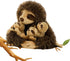 11.02" 3 Sloth Plush Animal, Cute Stuffed Sloth with Baby Sloths, Easter Stuffed Sloth Animal, Washable Plush Toys