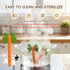 3 (1) Baby Teething Toys Silicone Carrot Rabbit Hollow Teething Tubes -Sensory Chew Toys Over Months - Teether Straws