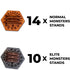 SMONEX Wooden Health Tracker 24 Pcs - Compatible with EU and US Gloomhaven and Frosthaven Board Games