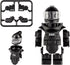Toy Soldiers Figures, Black Bomb Disposal Suit Armor E.O.D Suit, Military Equipment Custom Minifigure for Ages 3+