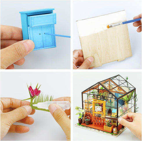DIY Miniature Dollhouse Kit - Robotime Cathy's Flower House