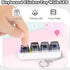 LED Light Keyboard Fidget Toy - Stress Relief Clicker with Keychain