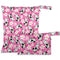 visesunny Cute Cow Flower 2Pcs Wet Bag with 2 Zippered Pockets Snap Handle