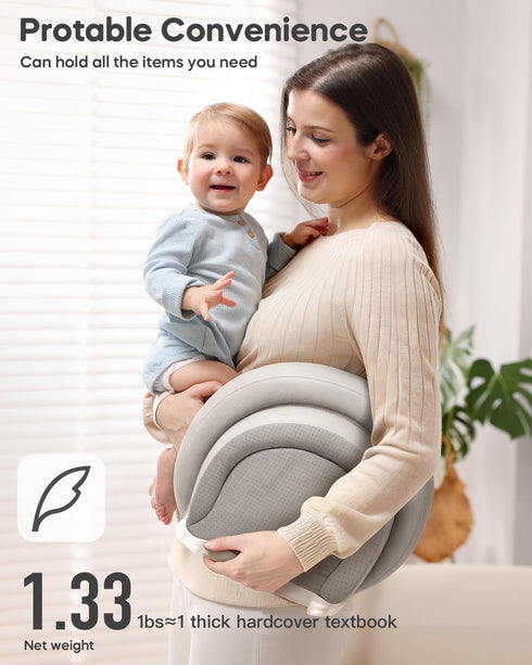 24"x16", Waterproof Peanut Baby Changing Pad, Foldable Travel On-the-Go for Dresser & Changing Table, Wipe-Clean PU