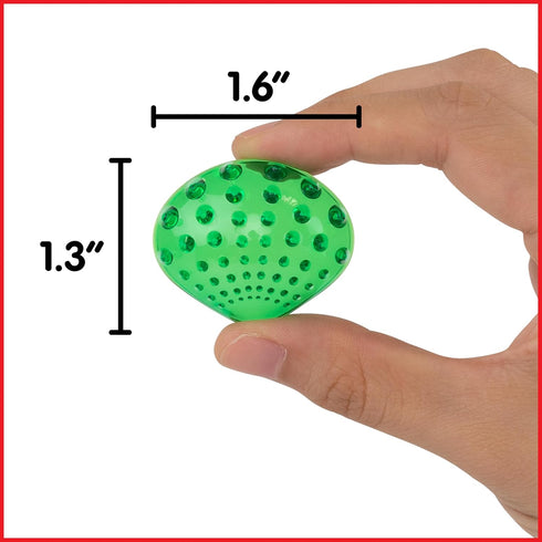 edxeducation-13841 Tactile Shells - Set of 72, Translucent with 6 Textures and Colors for Ages 18m+