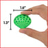 edxeducation-13841 Tactile Shells - Set of 72, Translucent with 6 Textures and Colors for Ages 18m+