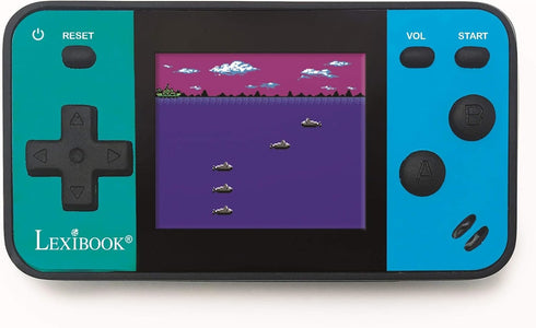 LEXiBOOK Portable Handheld Game Console: Cyber Arcade Mini with 8 Games, 1.8" Color LCD Screen, Blue/Black