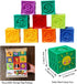 Kingtree Baby Blocks, 9PCS Soft Squeeze Building Blocks Stacking Toys for 6+ Months Babies, Educational Set