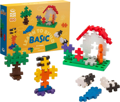 PLUS PLUS Learn to Build Big, Basic - Building Toys Set for