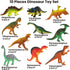 3-5, 10 Set Zippytots Dinosaur Toys for Kids PCS Realistic Plastic Dinosaur Figure Toy Including T-Rex, Stegosaurus
