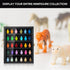 11 13.4 inches TJ.MOREE Minifigure Display Case for Collectibles, Mini Figure Display Case Wall Mount, x Black
