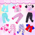 UNICORN ELEMENT 5 Sets Baby Doll Clothes Outfits for 14-18 Inch Dolls - Baby Doll Accessories