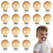 16 Pieces Wood Pacifier Clips Teething Grasping Toy Suspender Clips Natural Beech Wood Holder Charm DIY Accessories