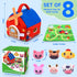 Auney 6-12 6-12 1 Baby Toys Months - Soft Barn with Stuffed Farm Animals, Rattles, Textures, Mirror, Play mat - Toddler