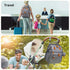 Backpack KABAQOO Diaper Bag with Detachable Changing Station, Large Capacity Baby Diaper Bags for Boys & Girls, Baby