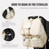 2-in-1 Backpack,Insulated Stroller Organizer Baby Diaper Bag Bottle Holder,Wipes and Phone Pocket,Shoulder Strap