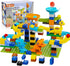 Anpcso Marble Run Building Blocks, Dinosaurs Marble Track Toy Classic Large Bricks for