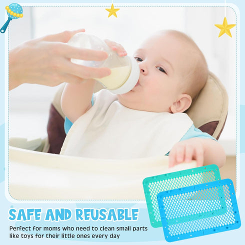 2 Maxcheck Pcs Silicone Dishwasher Bag Large Baby Bottles Dishwasher Bag Silicone Dishwasher Bag for Small Items Bottle