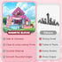 ADAH 216PCS 4-8, 3-6 Magnetic Building Blocks for Girls, Pink Princess STEM Toys for Ages Creative Educational Building