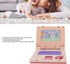 Kids Learning Laptop, Electronic Educational Computer Simulation Music for Early Learning, Pink Non Retractable Mouse