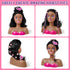Cleboen 35PCS Playset 3 4 5 6 7 8+ Hair Styling Doll Head Makeup Kit for Girls Toys, Kids Hair Salon Pretend