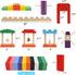 BigOtters Extra Large Domino Blocks Set - 108PCS Colorful Racing Tile Game Educational Toys for Boys Girls