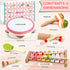 Rmischolar 1-3, Set, Baby Musical Instruments - Montessori Wooden Musical Toys for Toddlers Xylophone Maracas
