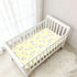 miaozhen 1 Pack 52x28 Cotton Baby Crib Sheets Ultra Soft Yellow Funny Cat Crib Mattress Sheet for Nursery sabanas para
