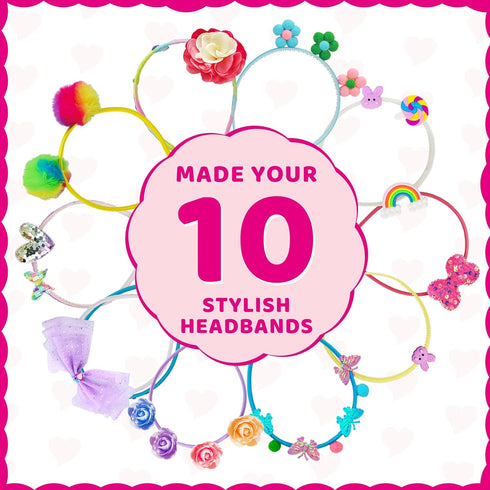 5-12 Set Ambesi DIY Headband Making Kit for Girls Ages - Arts & Crafts Gift
