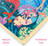 100 Piece Puzzles for Kids Ages 4-8, Unique Wooden Jigsaw Toddler Puzzles with Storage Tray Fun Mermaid