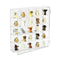 Ikee Design Acrylic Collection Display Case with 25 Compartments and Magnets Door, Wall-mounted Organizer for Small