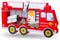 Wooden Fire Truck Piggy Bank for Boys Kids Girls Clear Real Money