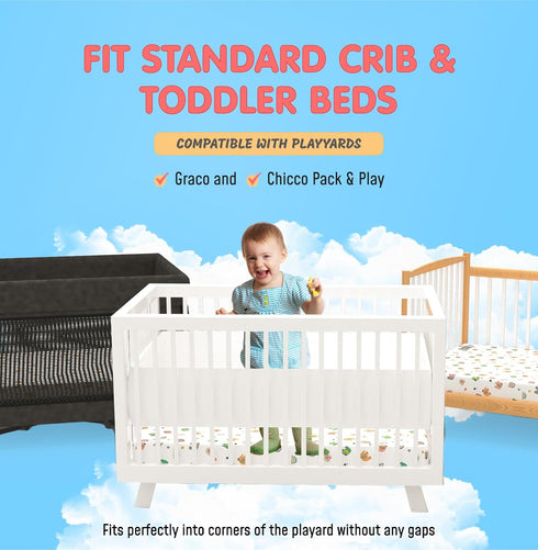 Pack (38"x26"x1"), Pack and Play Mattress Baby N Play Mattresses Pad for Playard, Soft & Firm Memory Foam Dual Side