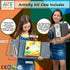 60-page 420 Activity Book for Girls and Boys - Premium Case Includes Large - Stickers, Rainbow Scratch Papers, Reusable