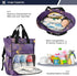 SUABO Backpack Baby Diaper Bag Purple Ink Wash Large Bag Waterproof Travel Diaper Bags for Moms and Dads