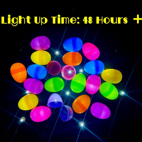 150 150 GiftExpress Pcs Plastic Glow in the Dark Easter Eggs Non Electronic & Mini Flashing Light Balls Standalone