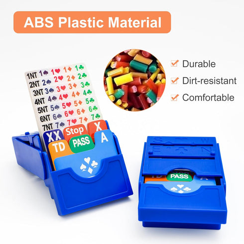 Jranter Bridge Bidding Boxes - Set of 4 Premium Bridge Kit Bidding Device in Tournament Texas Holdem