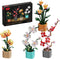 BRICK HAMBURG Flower Bouquet Building Blocks 4 Set, Artificial Flowers Toys Botanical Collection DIY