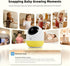 Ellie Baby Pro Audio,5'' 2K Resolution,6000mAh Pan-Tilt-5X 2-Way 24hr 1000ft Ellie Pro Baby Monitor with Camera and IPS