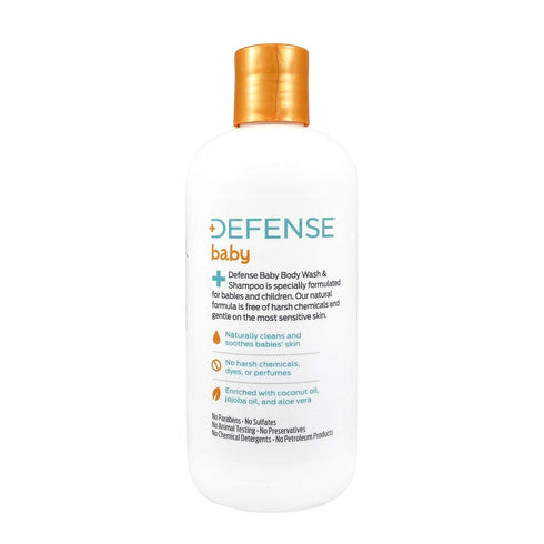 Defense Soap Baby Shampoo and Body Wash | 12 Fl Oz | Tea Tree Oil, Coconut Oil, Eucalyptus, Olive Oil & Aloe