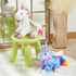 16.5" White Light up Musical Unicorn Stuffed Animal Glowing Singing Soft Plush Toys Decor Birthday Christmas Children's
