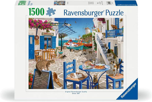Ravensburger Cats of Mykonos 1500 Piece Jigsaw Puzzle | Great Group Activity