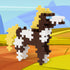 Plus Plus 3D Animal Figure Building Block Set - 70 Mini Interlocking Puzzle Pieces, Fun STEM Toys for Kids, Horse Maker