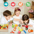 Set Set Wooden Play Food for Toddlers Toys Pretend Play Kitchen Accessories Fruit Cutting for Kids Gift for Boys Girls