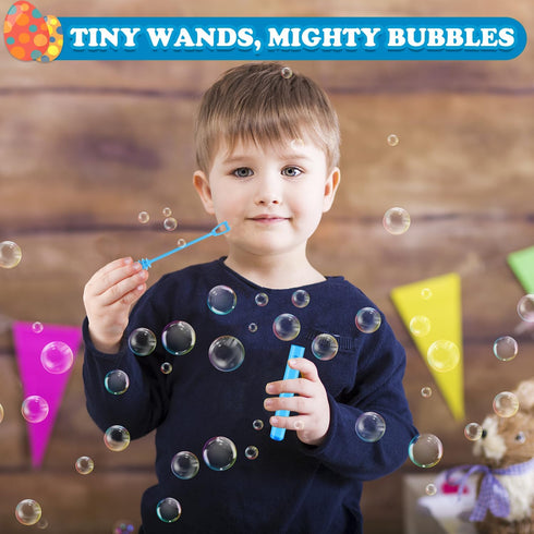 20 Pack Mini Pocket Bubbles Wands - Small Party Favors Goodie Bag Fillers for Toddlers and Classroom Treats