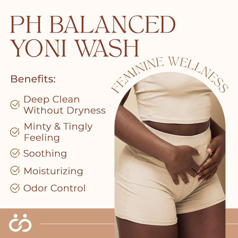 6 oz Ph Balance Feminine Wash - Vee Health & Yoni Wash Shower Gel- Use with Yoni Oil. Moisturizing Calendula, Mint