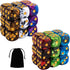 LAMJAM 36 Pieces 16mm Marble D6 Dice 6 Sided Dice Set Round Corner