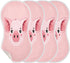 Bulletgxll Set 4, Cute Pig Face Unisex Baby Burp Cloths of Soft Absorbent Organic Cotton Muslin Burping Cloths