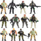 US Army Men and SWAT Team Toy Soldiers Action Figures Playset with Military Weapons Accessories, 12Pcs